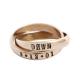 family name ring in gold with birthdate