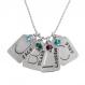 Gift for grandma - name necklace with birthstones