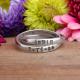 Personalized Double custom Name Rings Stamped