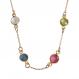 gold grandmother's birthstone necklace