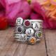 Birthstone stack rings color chart