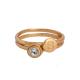 stackable birthstone rings for grandma in gold