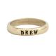 Stackable Name Ring Stamped