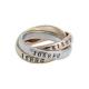 trinity gold rose gold white gold rolling ring