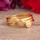 Gold stack ring set