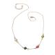 grandmother gold birthstone necklace natural stones