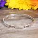 silver stackable bangle bracelets