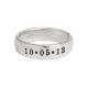 Unique Men's Wedding Bands Personalized with initials and dates
