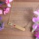 Gold Bar Necklace with birthstones for Four Grandchildren 7