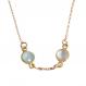 Gold birthstone necklace for mom