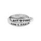 family of four name mothers ring in sterling silver
