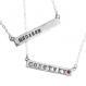 Nameplate Necklaces in silver