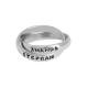 Personalized, Hand-Stamped Double Grandmother's Name Rings