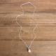 pearl-necklace-on-silver-chain