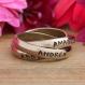 Personalized Mothers Ring Gold on Model