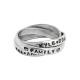 Personalized Family Ring with three bands