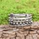 sterling silver stacking ring at Nelle 