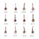 birthstone chart for rose gold charm necklaces