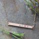 Rose Gold Birthstone Bar Necklace, Gratitude Necklace 1