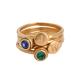 set of gold stackable mothers rings