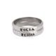 Personalized Stamped Rings for Mom - set of two