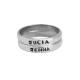 Stackable Grandmother's  Name Rings, Silver , Set of Two Single Stack Rings 6