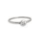 simple sterling silver initial ring stackable