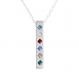 Silver Birthstone Bar Necklace, Family Totem Necklace | Nelle & Lizzy 3