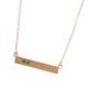 gold birthstone bar necklace for grandma