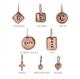 stamped initial charm necklace charms
