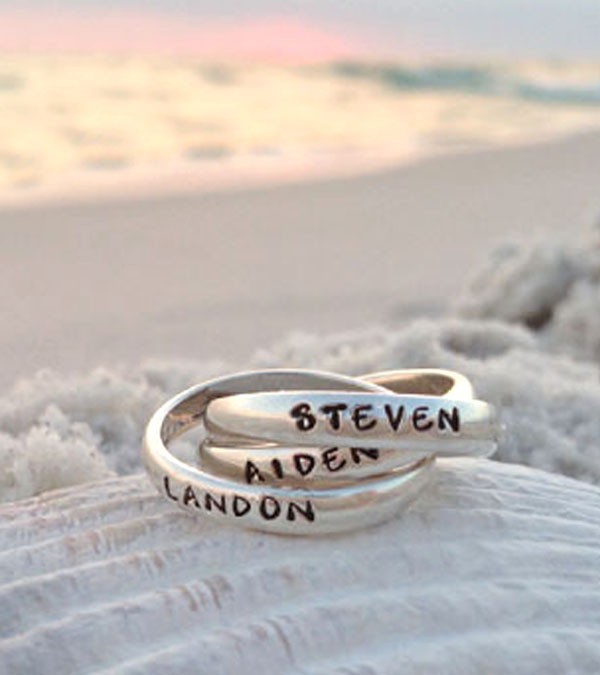 Personalized thumb ring