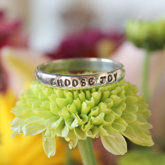 choose joy encouragement ring