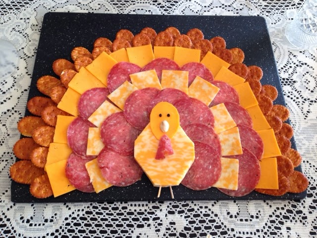 turkey and cheese tray for thanksgiving