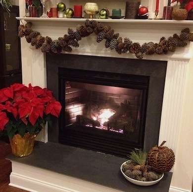 pine cone garland decor