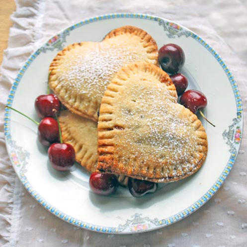 mini cherry pie for valentine's day