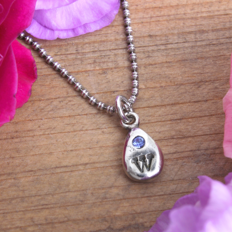 september birthstone necklace