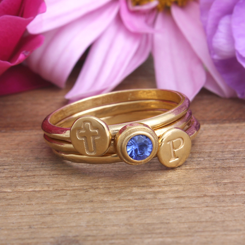 september gold birthstone ring